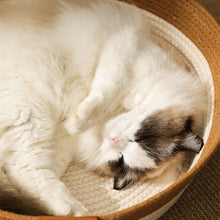 Charger l'image dans la galerie, Panier pour Chat en Rotin Corde de Coton