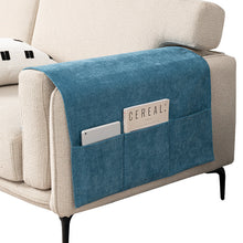 Charger l'image dans la galerie, Protège-accoudoir en chenille avec poches de rangement