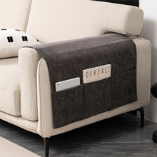 Charger l'image dans la galerie, Protège-accoudoir en chenille avec poches de rangement