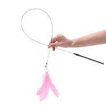Charger l'image dans la galerie, Jouet Plume pour Chat avec Clochette et ventouse forte