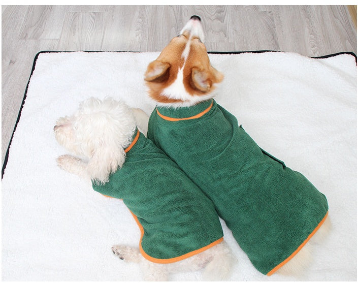 Super Absorbent Pet Bathrobe Towel :The Ultimate Post-Bath Comfort