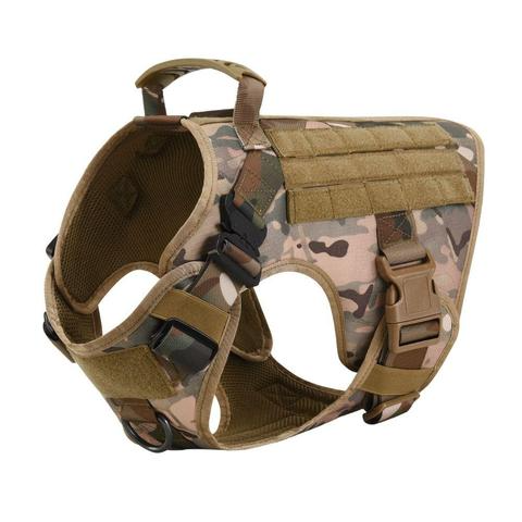 All-in-One Military Dog Harness Set: Ideal for Training & Walking Large Breeds like German Shepherds & Malinois