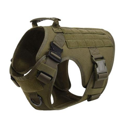 All-in-One Military Dog Harness Set: Ideal for Training & Walking Large Breeds like German Shepherds & Malinois