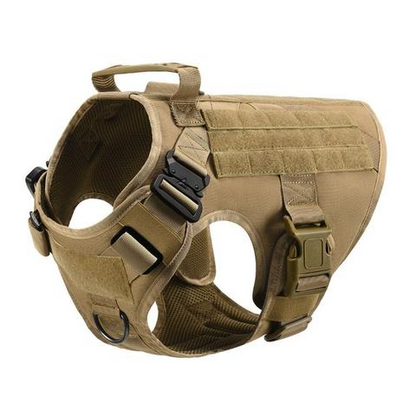 All-in-One Military Dog Harness Set: Ideal for Training & Walking Large Breeds like German Shepherds & Malinois