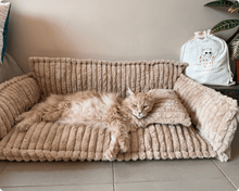 Charger l&#39;image dans la galerie, Canapé-lit doux, orthopédique et déhoussable 4 saisons - Pour chiens et chats
