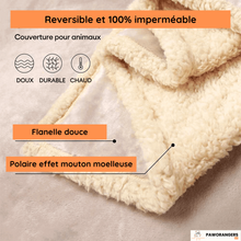 Charger l&#39;image dans la galerie, Couverture imperméable en polaire effet mouton pour animaux de compagnie

