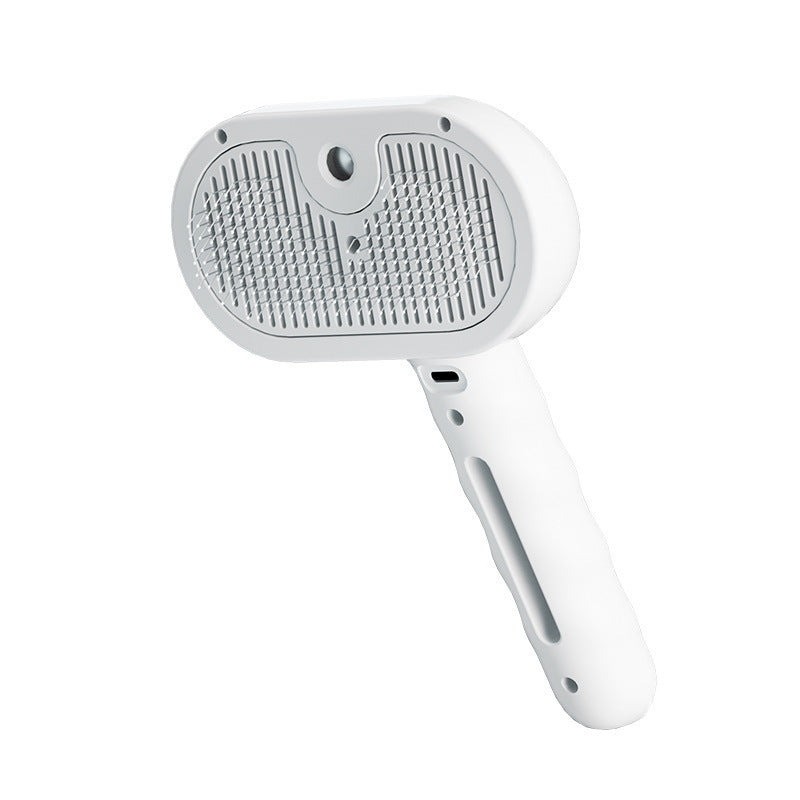 Brosse Vapeur 3-en-1 pour Animaux – Nettoyage, Démêlage et Auto-nettoyage