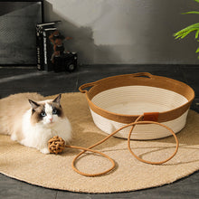 Charger l&#39;image dans la galerie, Panier pour Chat en Rotin Corde de Coton

