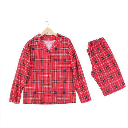 Christmas plaid cotton Pajamas For The Whole Family