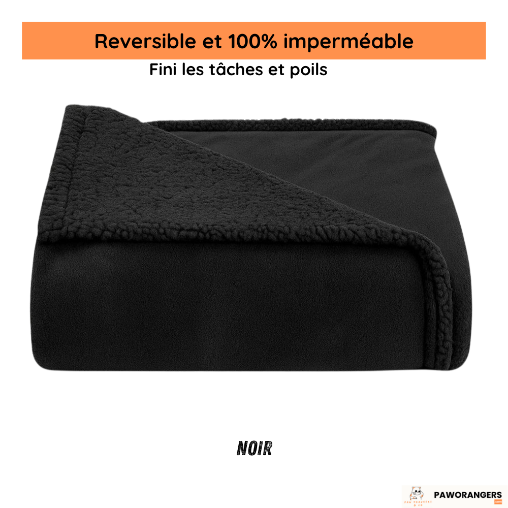 Couverture imperméable en polaire effet mouton pour animaux de compagnie