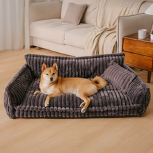 Charger l&#39;image dans la galerie, Canapé-lit doux, orthopédique et déhoussable 4 saisons - Pour chiens et chats
