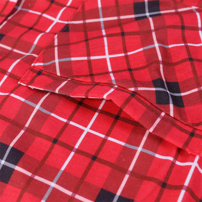 Christmas plaid cotton Pajamas For The Whole Family