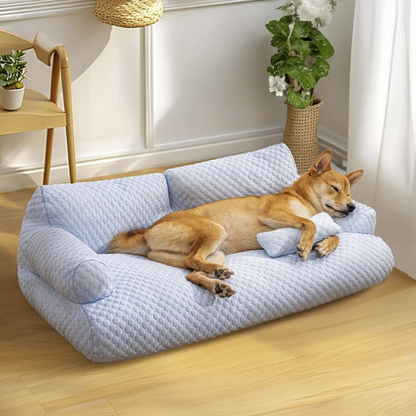 Orthopedic and breathable Cooling Pet Bed (Ice silk and high-quality pearl cotton)