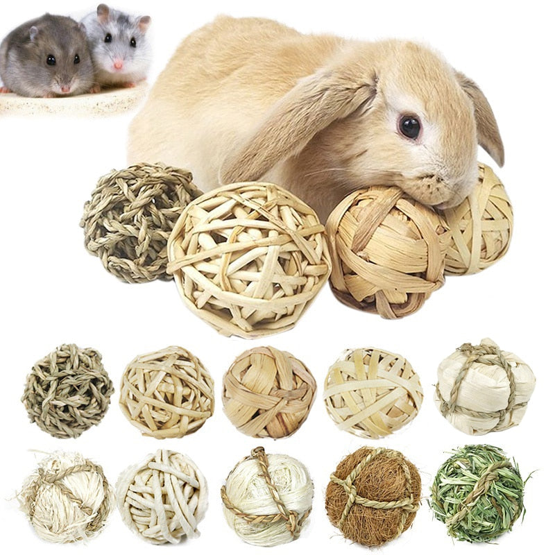 Paworangers Chew Toys - Balls for Rabbits, Hamsters, and Small Rodents