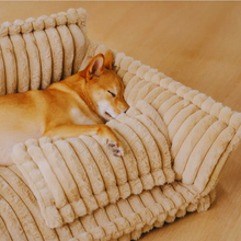 Charger l&#39;image dans la galerie, Canapé-lit doux, orthopédique et déhoussable 4 saisons - Pour chiens et chats
