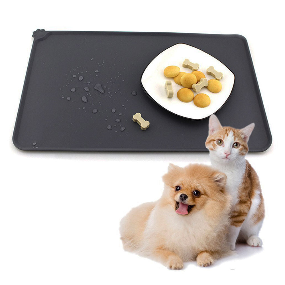 Tapis de Nourriture Imperméable en Silicone pour Chiens et Chats – Antidérapant, Facile à Nettoyer