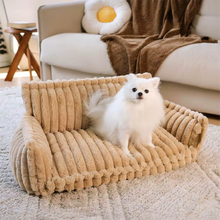 Charger l&#39;image dans la galerie, Canapé-lit doux, orthopédique et déhoussable 4 saisons - Pour chiens et chats

