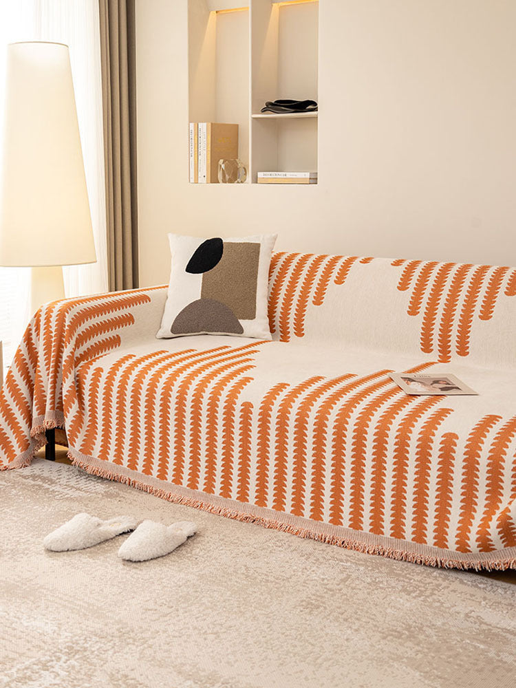 Jeté de Canapé en Tissu Chenille – Anti-rayures, Multi-usage et Lavable
