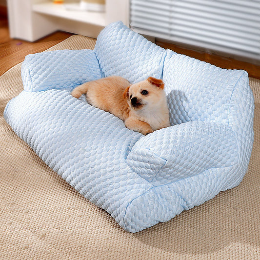 Orthopedic and breathable Cooling Pet Bed (Ice silk and high-quality pearl cotton)