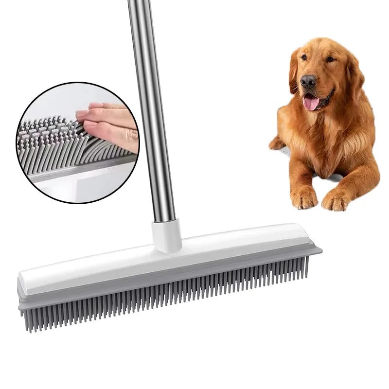 Pro Pet Hair Removal 2-in-1 Broom with Integrated Squeegee