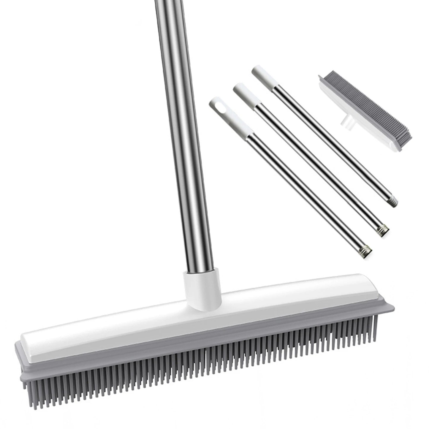 Pro Pet Hair Removal 2-in-1 Broom with Integrated Squeegee