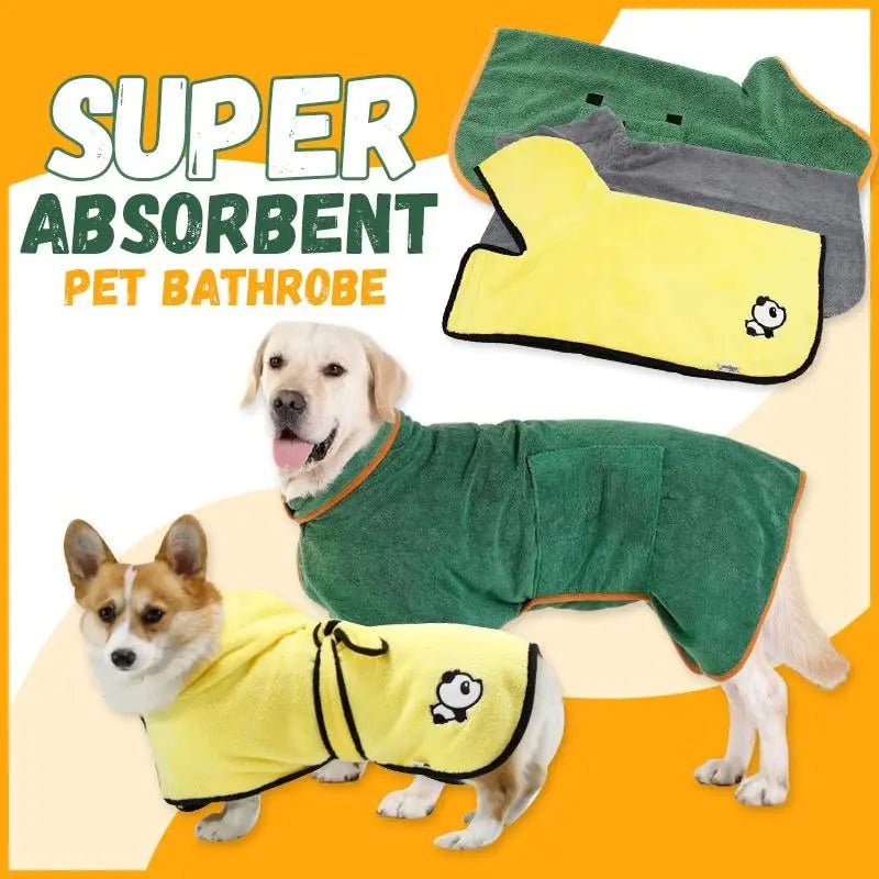 Super Absorbent Pet Bathrobe Towel :The Ultimate Post-Bath Comfort